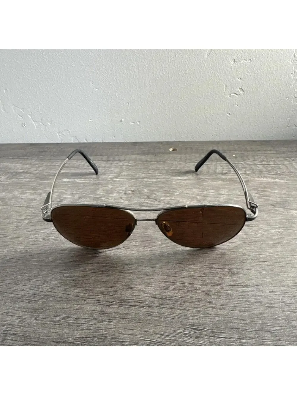 Serengeti Sunglasses Brando Silver Black Aviator FRAMED ONLY Vintage